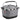 KLICKfix reisenthel Carrybag GT 24 - Gepäckträgerkorb (UniKlip 2) (twist silver) - Markenkoffer