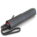 Knirps T.200 M Duomatic - Taschenschirm Regenschirm (check grey) - Markenkoffer
