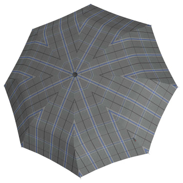 Knirps T.200 M Duomatic - Taschenschirm Regenschirm (check grey) - Markenkoffer