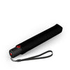 Knirps U.200 Ultra Light Duomatic - Ombrello tascabile Regenschirm (black with rose coating)