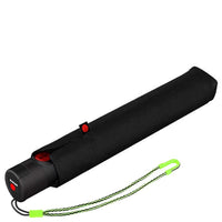 Knirps U.200 Ultra Light Duomatic - Taschenschirm Regenschirm (neon black) - Markenkoffer