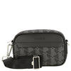 Lacoste The Blend Reporter - Borsa a tracolla S 19 cm (monogramma totale nero)