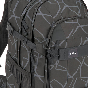 Lässig Bold Origin - Schulrucksack 46.5 cm (Edges Grey) - Markenkoffer