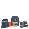 Lässig School Set Boxy Unique - Set di Zaini Scolastici 7 pezzi (Edizione Dark Blue Ocean)