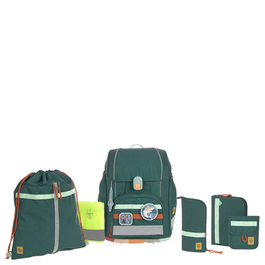 Lässig School Set Boxy Unique - Schulranzen Set 7tlg. (Dark Green Ocean Edition) - Markenkoffer