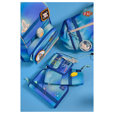 Lässig School Set Boxy Unique - Schulranzen Set 7tlg. (Gradient Green/Blue) - Ansicht 3