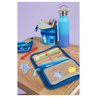 Lässig School Set Boxy Unique - Schulranzen Set 7tlg. (Gradient Green/Blue) - Ansicht 4