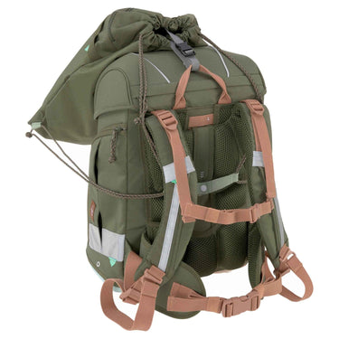 Lässig School Set Boxy Unique - Schulranzen Set 7tlg. (Olive) - Markenkoffer