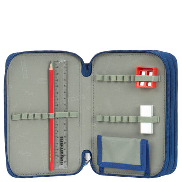 Lässig School Triple Pencil Case - Mäppchen (Unique Dark Blue) - Markenkoffer
