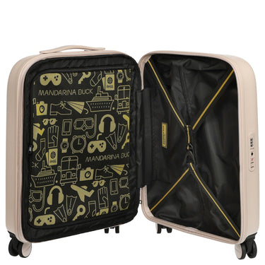 Mandarina Duck Logoduck+ - 4 - Rollen - Kabinentrolley 52 cm erw. (white mocha) - Markenkoffer