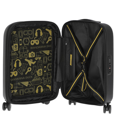 Mandarina Duck Logoduck+ - 4-Rollen-Kabinentrolley 55 cm S erw. (black) - Ansicht 6