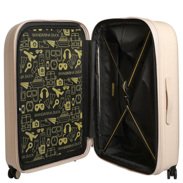 Mandarina Duck Logoduck+ - 4 - Rollen - Trolley 74 cm L erw. (white mocha) - Markenkoffer