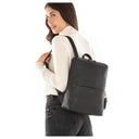 Mandarina Duck Mellow Leather - Rucksack 13" 36 cm Leder (black) - Markenkoffer