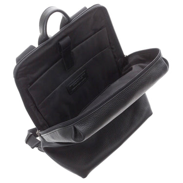 Mandarina Duck Mellow Leather - Rucksack 13" 36 cm Leder (black) - Markenkoffer