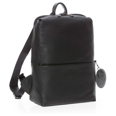 Mandarina Duck Mellow Leather - Rucksack 13" 36 cm Leder (black) - Markenkoffer