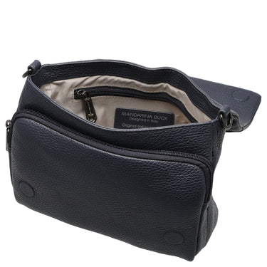 Mandarina Duck Mellow Leather - Umhängetasche 22 cm (dress blue) - Markenkoffer