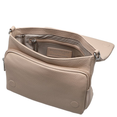 Mandarina Duck Mellow Leather - Umhängetasche 22 cm (warm taupe) - Markenkoffer