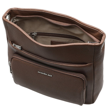 Mandarina Duck Mellow Leather - Umhängetasche M 30 cm (milk chocolate) - Markenkoffer