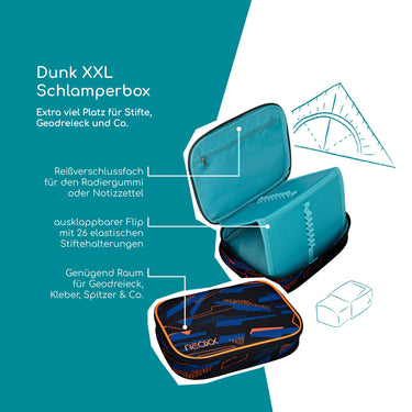 Neoxx DUNK - Schlampermäppchen XXL 23.5 cm (Streetlight Runner) - Markenkoffer
