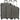 paklite Quick Trolley Set 3tlg. (grau/anthrazit) - Markenkoffer