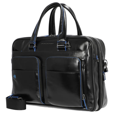 Piquadro Blue Square - Aktentasche 15" 41 cm erw. (black) - Markenkoffer