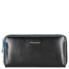 Piquadro Blue Square - Portafoglio da donna 12cc 18 cm RFID (black)