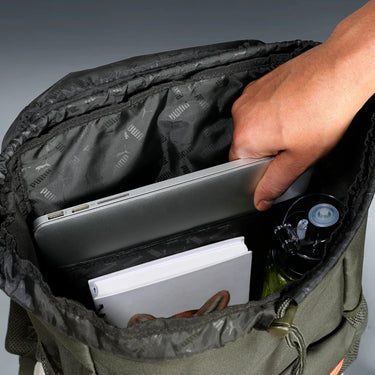 Puma Phase Hooded 20 - Rucksack 46.5 cm (dark olive - glowing red) - Markenkoffer