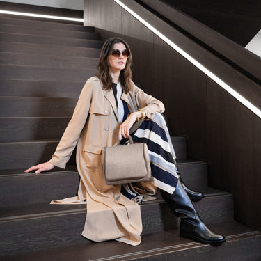 reisenthel cosmetics toiletbag XL - Kulturbeutel 28 cm (herringbone mokka) - Markenkoffer