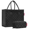 reisenthel Daily Shopper - Geschenkset 2 tlg. (glossy dots black) - Markenkoffer