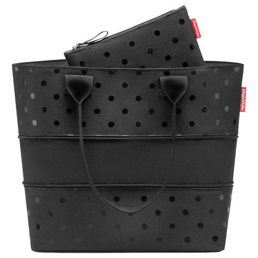 reisenthel shopper e1 - Geschenkset 2 tlg. (glossy dots black) - Markenkoffer
