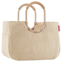 reisenthel shopping loopshopper L - Einkaufstasche mit Bügel 46 cm (cord sand) - Markenkoffer
