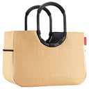 reisenthel shopping loopshopper L - Einkaufstasche mit Bügel 46 cm (frame raffia black) - Markenkoffer