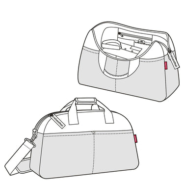 reisenthel travelling overnighter - Reisetasche 60 cm (twist silver) - Markenkoffer