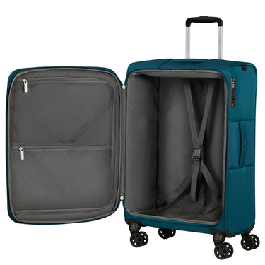 Samsonite Base Breeze - 4 - Rollen Trolley 67 cm erw. (petrol blue) - Markenkoffer