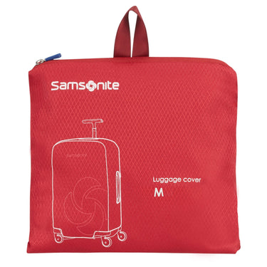 Samsonite Foldable Kofferschutzhülle M - Regenhülle (rot) - Markenkoffer