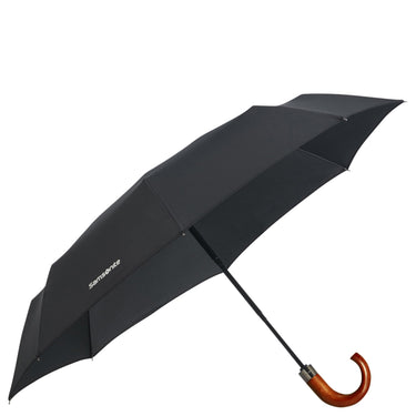 Samsonite - Wood Classic S 3 Sect. Auto O/C Crook - Taschenschirm 33 cm (black) - Markenkoffer