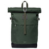 Sandqvist Icon Rolltop - Rucksack M 14" 60 cm (dawn green with dark brown leather) - Markenkoffer