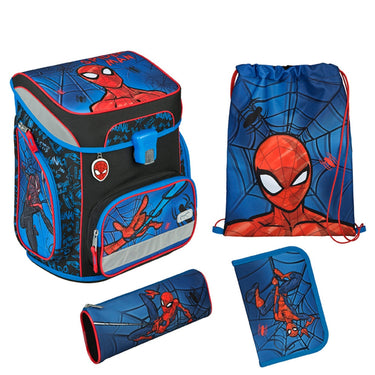Scooli EasyFit - Schulranzen Set 5tlg. (Spider - Man) - Markenkoffer