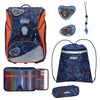 Scout Alpha DIN - Set di zaino scolastico 4 pezzi (Deep Sea)