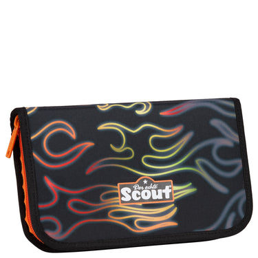 Scout Alpha Exklusiv Safety Light - Schulranzen Set 5tlg. (Flames) - Markenkoffer