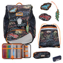 Scout Alpha Exklusiv Safety Light - Schulranzen Set 5tlg. (Flames) - Markenkoffer