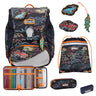Scout Alpha Exklusiv Safety Light - Schulranzen Set 5tlg. (Flames) - Markenkoffer