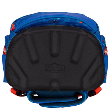 Scout Alpha Exklusiv Superflash - Schulranzen Set 4tlg. (Blue Dino) - Markenkoffer