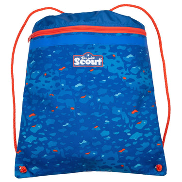 Scout Alpha Exklusiv Superflash - Schulranzen Set 4tlg. (Blue Dino) - Markenkoffer