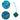 Scout Funny Snaps Move - Anhänger 3er Set (Deep Sea) - Markenkoffer