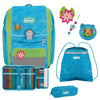 Scout Genius DIN - Set di zaini scolastici 4 pezzi con sacchetto per la palestra (Water Lily)