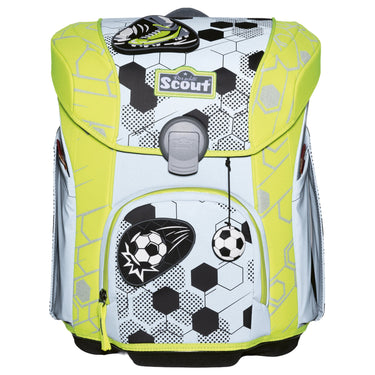 Scout Micro Exklusiv Superflash Extreme - Schulranzen Set 4tlg. (Soccer Star) - Markenkoffer