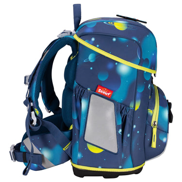 Scout Neo Exklusiv LED - Schulranzen Set 4tlg. (Planets) - Markenkoffer