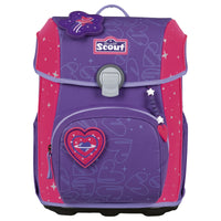 Scout Neo Exklusiv Superflash Extreme - Schulranzen Set 4tlg. (Heartbeat) - Markenkoffer