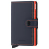 Secrid Matte Miniwallet - Portafoglio RFID 6.5 cm (night blue-orange)